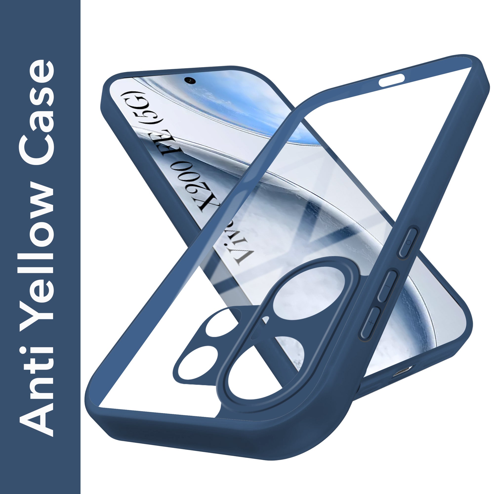 For Vivo X200 FE Back Cover Case Ultra-Hybrid (Lifetime Anti Yellow | Anti Scratch | Crystal Clear Shockproof)