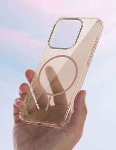 For Apple iPhone 15 Pro Max Back Case Cover Crystal Anti Yellow (Unbreakable PC | MagSafe Wireless Charging Support |Camera Protection Bump)