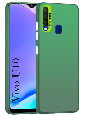 For Vivo U10 Hard Back Cover Case (Velvet Touch | Professional Glossy Finish | Camera Protection Bump)