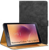 For Samsung Galaxy Tab A T380|T385 8 Inch Flip Cover Folio Cover (PU Matte Leather | Multi-Angle Smart Stand | Card Storage Slots | Silicone Back Pouch)