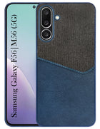 For Samsung Galaxy M56 | Samsung Galaxy F56 Back Cover Case (Dual PU Leather Stitch | Professional Minimalist | Soft and Flexible)