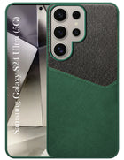 For Samsung Galaxy S24 Ultra Back Cover Case (Dual PU Leather Stitch | Professional Minimalist | Soft and Flexible)