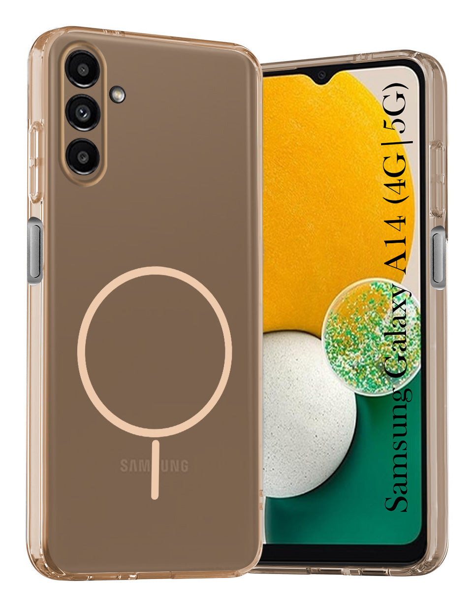 for Samsung Galaxy A14 4G | 5G Back Cover Case Silicone (Slim Paper Thin | Camera Protection Bump | Minimalist Professional | Soft Flexible)