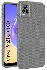 For Vivo V21e 4G Back Cover Case (Liquid Silicone | Side Grip | Camera Protection)