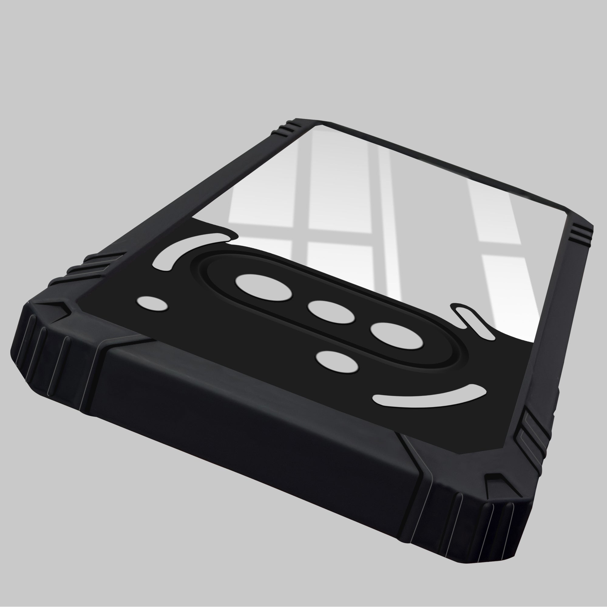 For Nothing Phone 3A 5G Back Cover Case (Ultimate Shockproof Bumpers | Anti Yellow | Rugged Armor | Hybrid PC | Black )
