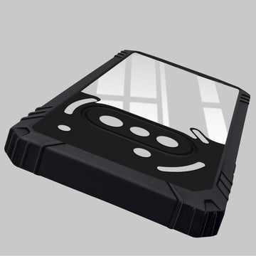 For Nothing Phone 3A 5G Back Cover Case (Ultimate Shockproof Bumpers | Anti Yellow | Rugged Armor | Hybrid PC | Black )