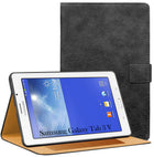 For Samsung Galaxy Tab 3V T116 7 Inch SM-T116/T116BU/T116NQ/SM-T116NU/T116NY Flip Cover Folio Cover (PU Leather | Multi-Angle Smart Stand | Card Storage Slots | Silicone Back Pouch)