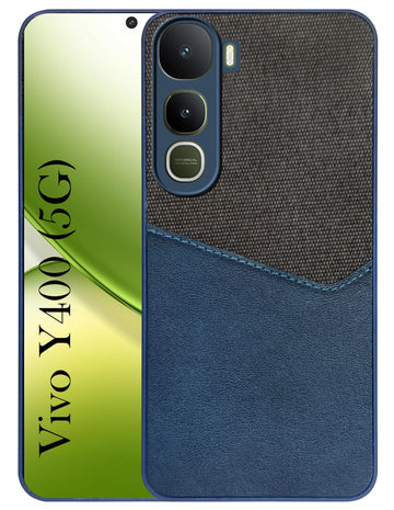 For Vivo Y400 Back Cover Case (Dual PU Leather Stitch | Professional Minimalist | Soft and Flexible)