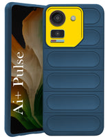 For Ai+ Pulse Back Case Cover (Matte Liquid Silicone| Professional Wave Design | Camera Protection Ring | Shockproof Anti Slip Grip)