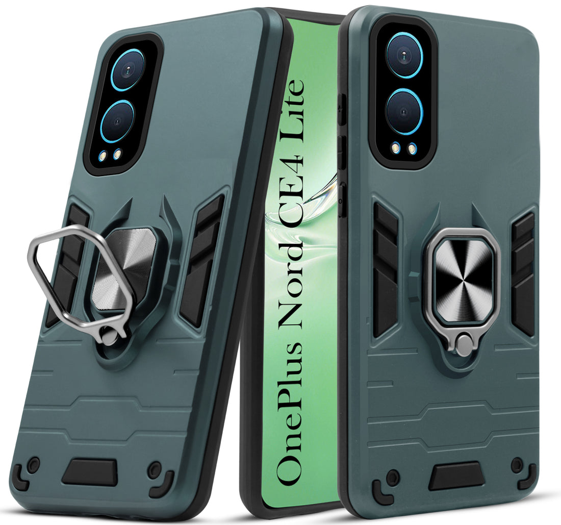 For OnePlus Nord CE 4 Lite Back Cover Case (Shockproof Polycarbonate Dual Layer Hybrid Armor)