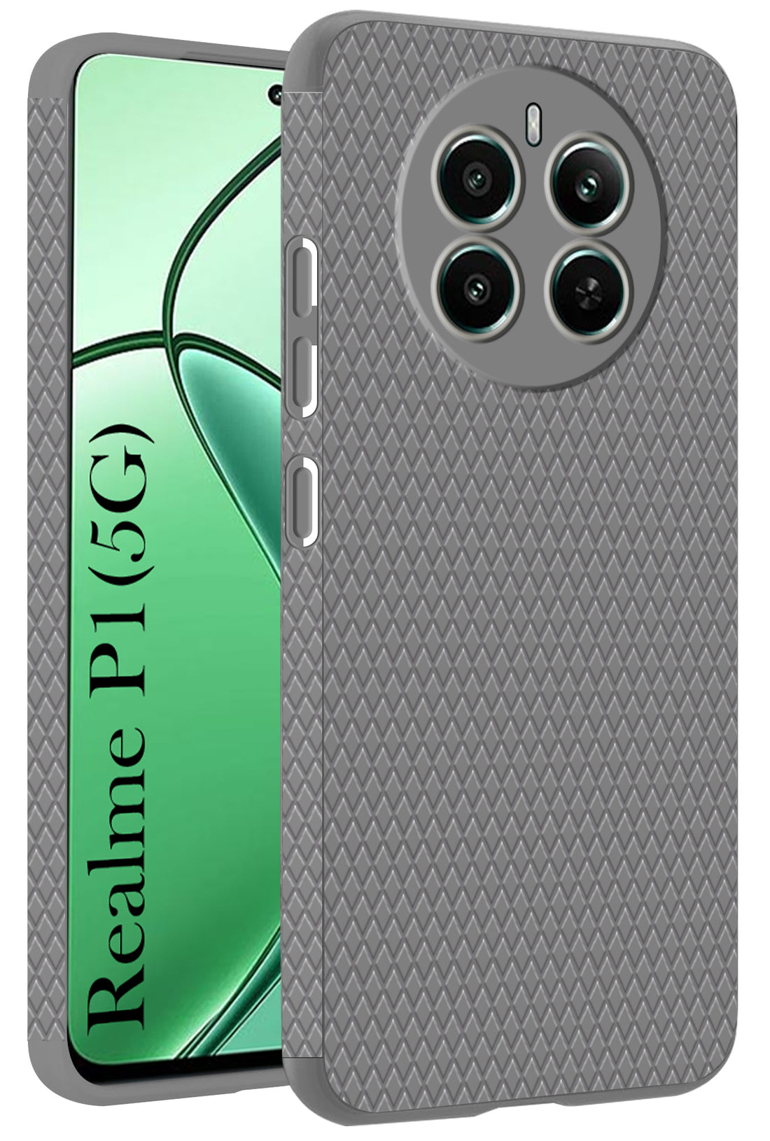 For Realme P1 5G Back Cover Case (Liquid Silicone | Side Grip | Camera Protection)