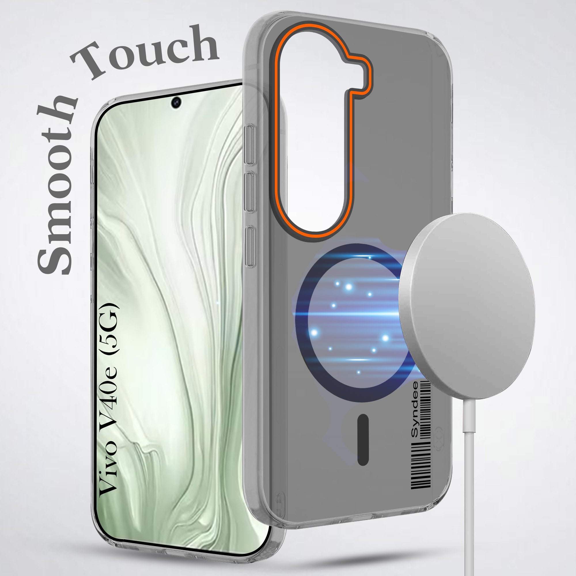 For Vivo V40e Back Cover Case (Soft Touch | Camera Bump Protection | MagSafe Compatible | Matte Finish)