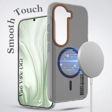For Vivo V40e Back Cover Case (Soft Touch | Camera Bump Protection | MagSafe Compatible | Matte Finish)