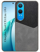 For OnePlus Nord CE 4 Lite Back Cover Case (Dual PU Leather Stitch | Professional Minimalist | Soft and Flexible)