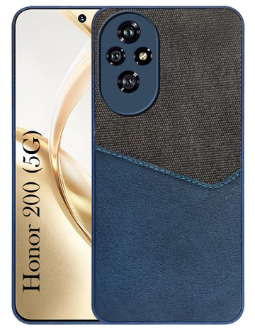 For Honor 200 5G Back Cover Case (Dual PU Leather Stitch | Professional Minimalist | Soft and Flexible)