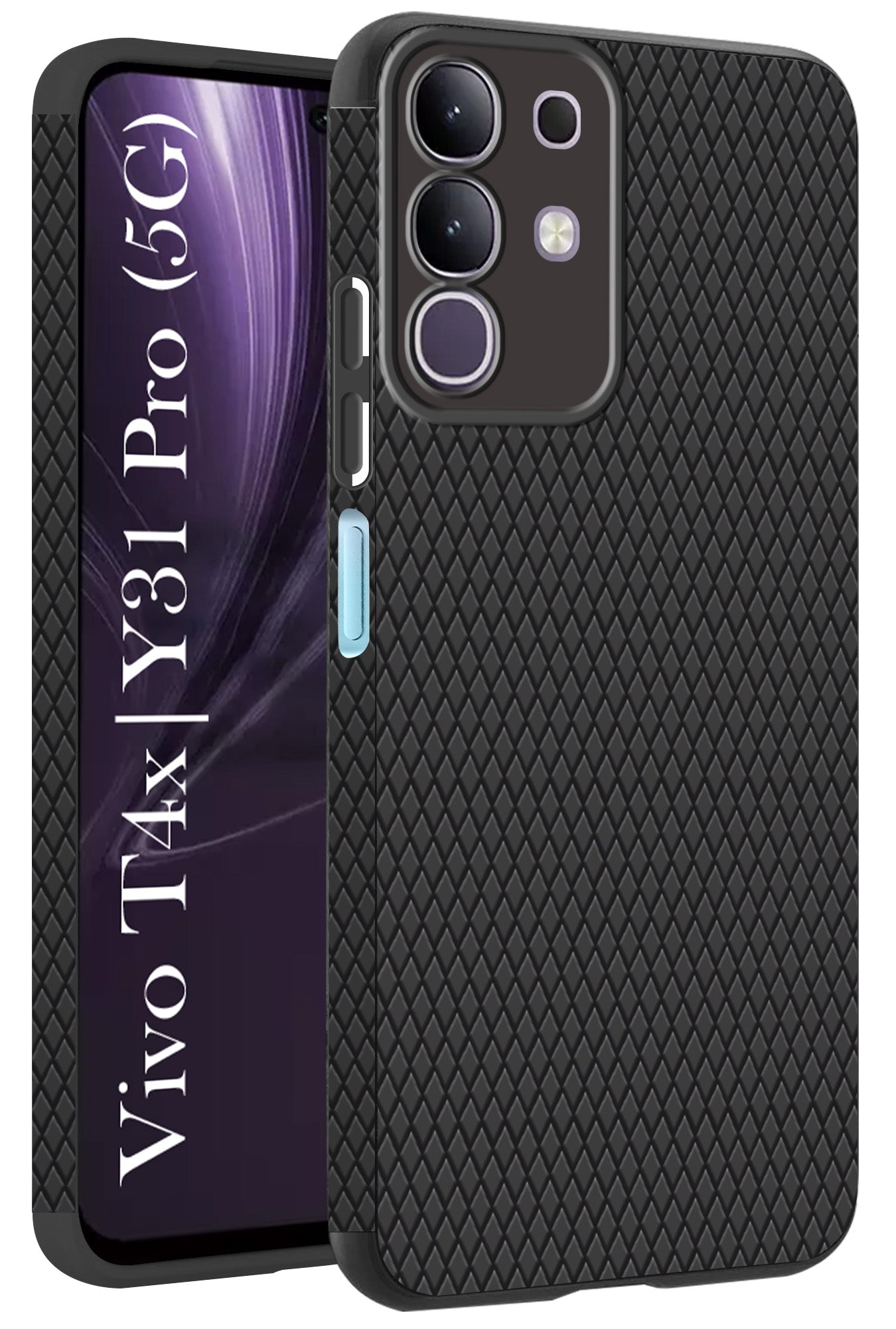 For Vivo T4x | Vivo Y31 Pro Back Cover Case (Liquid Silicone | Side Grip | Camera Protection)