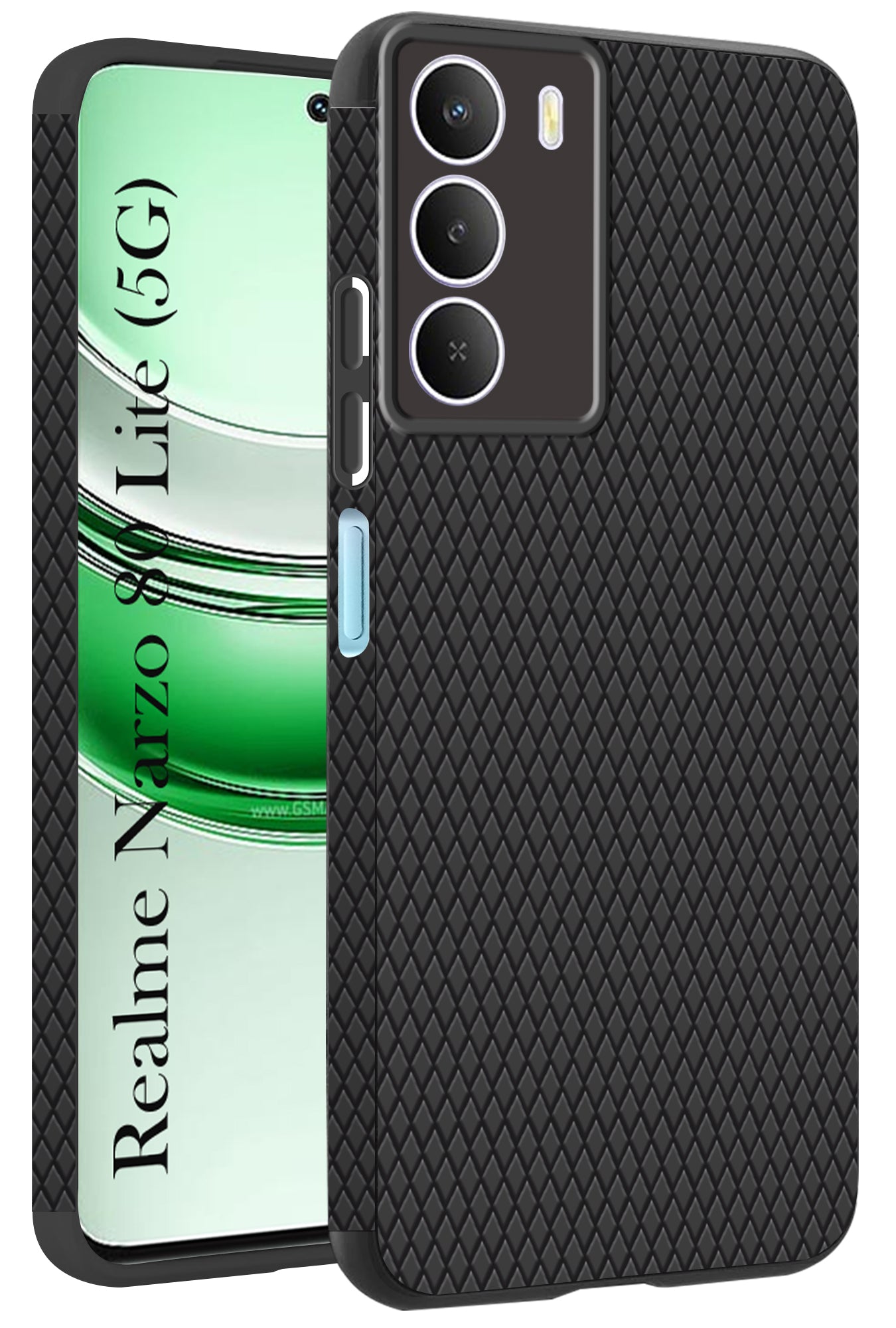 For Realme Narzo 80 Lite 5G Back Cover Case (Liquid Silicone | Side Grip | Camera Protection)