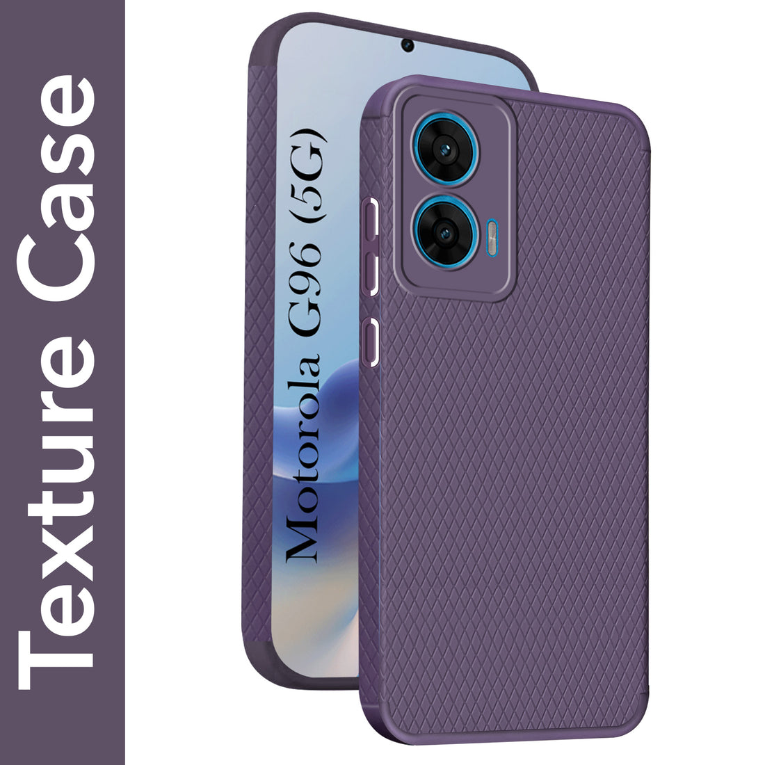 For Motorola Moto G96 Back Cover Case (Liquid Silicone | Side Grip | Camera Protection)