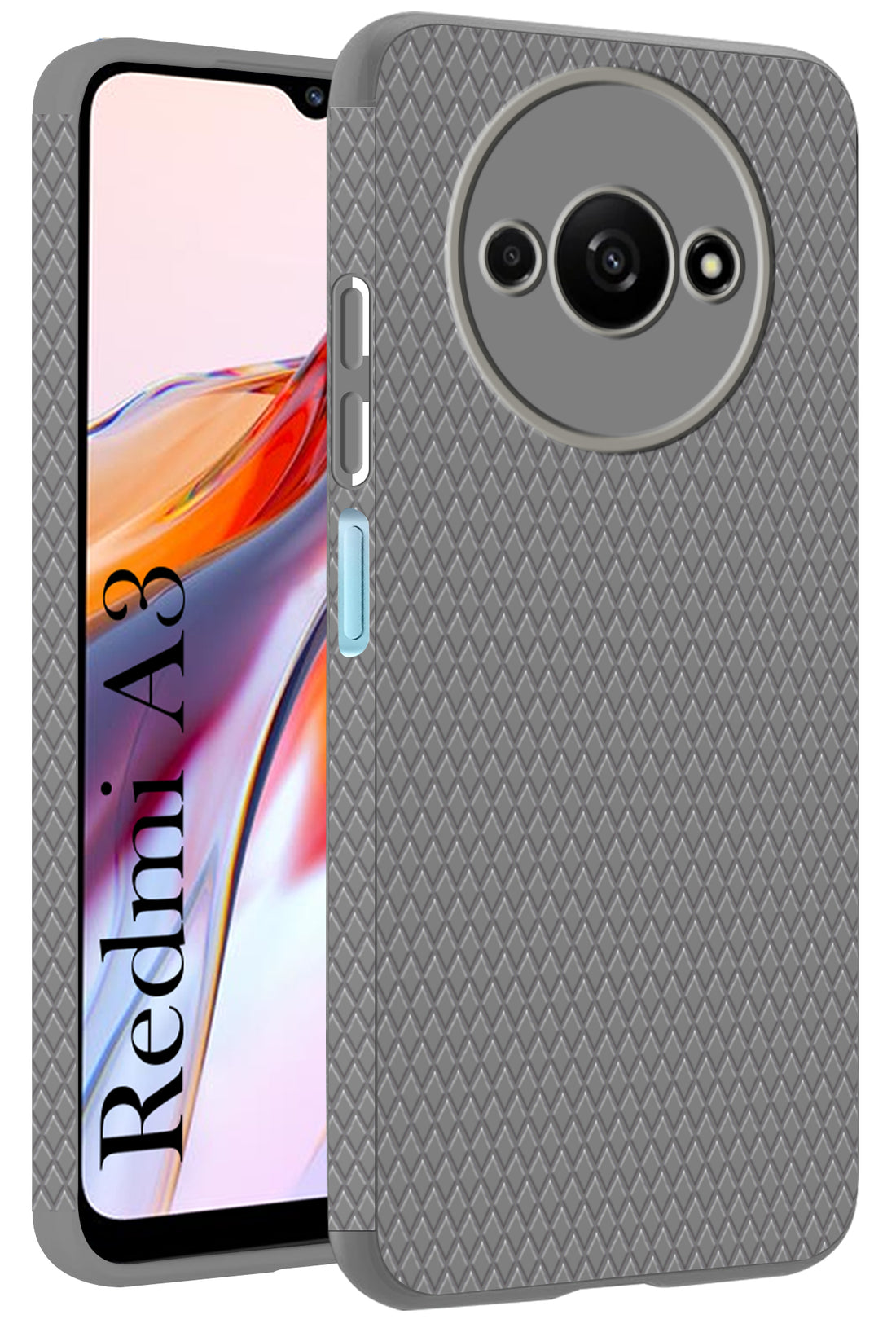 For Xiaomi Redmi A3 Back Cover Case (Liquid Silicone | Side Grip | Camera Protection)