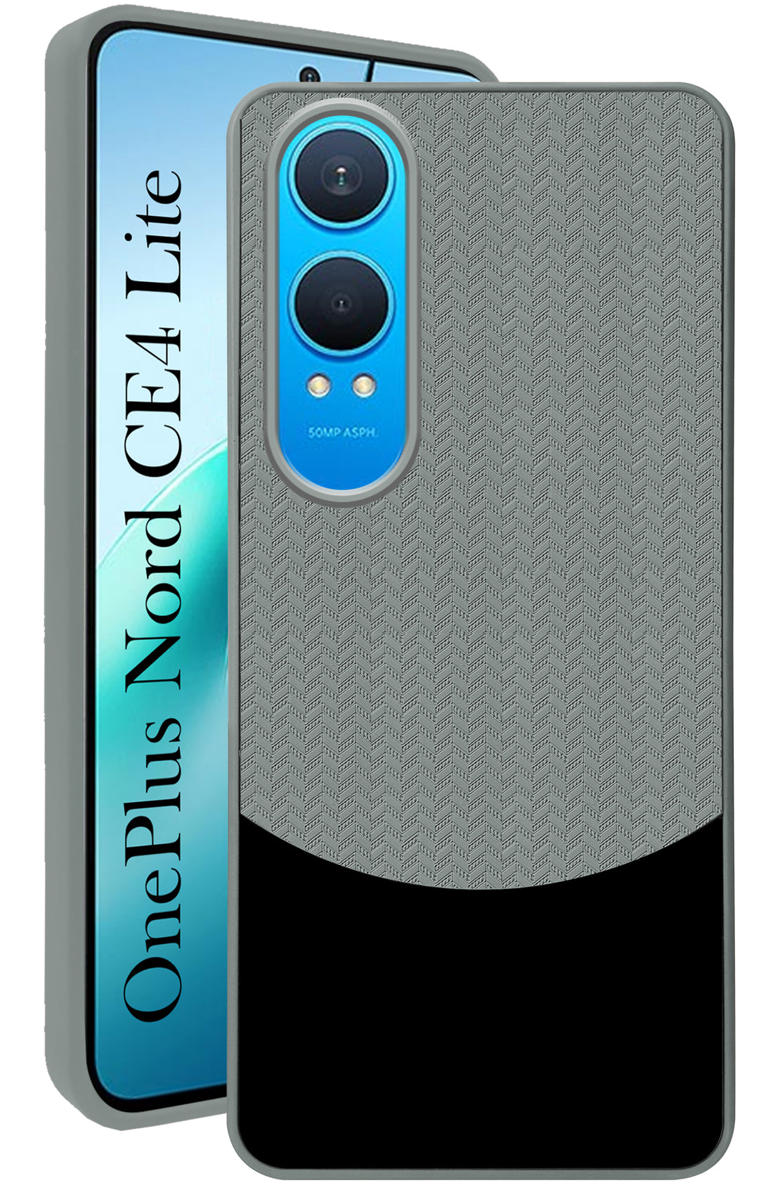 For OnePlus Nord CE 4 Lite Back Cover Case (Elegant PU Leather Finish | Premium Minimalist Professional | Camera Protection Bump)