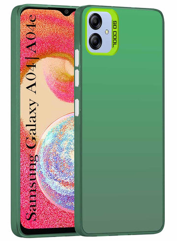 For Samsung Galaxy A04 | A04E Hard Back Cover Case (Velvet Touch | Professional Glossy Finish | Camera Protection Bump)