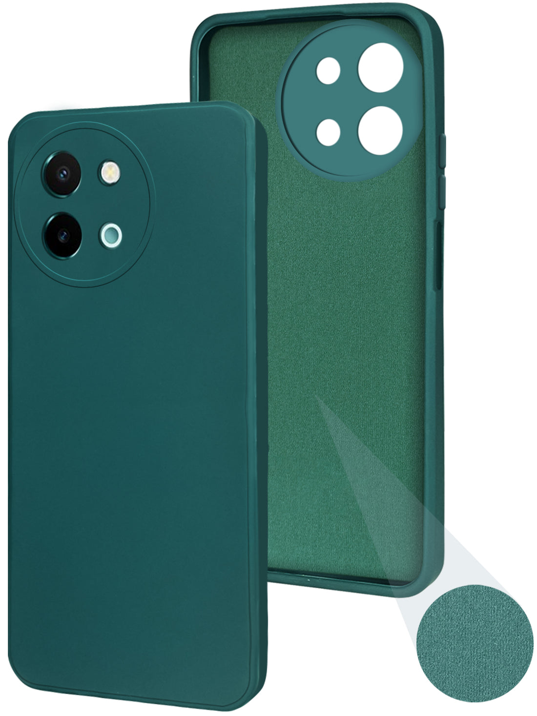For Vivo Y58 5G Back Cover ( Silicone Clear Shockproof Case with Camera Protection | Soft and Flexible | Transparent)