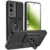 For Vivo Y400 Back Cover Case Hybrid Armor (Sliding Shutter Camera Protection | Polycarbonate |Ring Holder Kickstand)