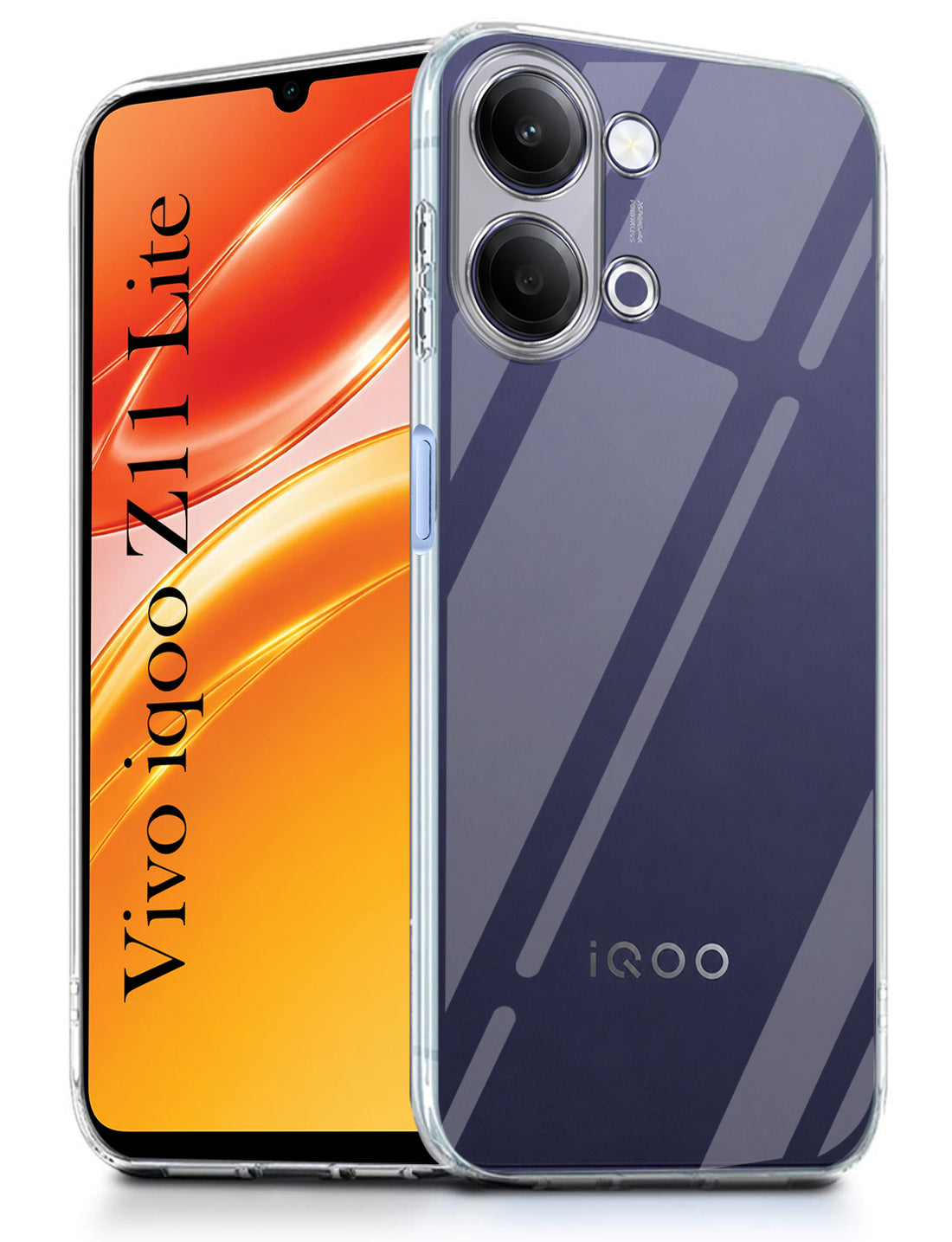 For Vivo iQOO Z11 Lite Back Cover Case Silicone (Clear Shockproof Case with Camera Protection | Soft and Flexible | Transparent)
