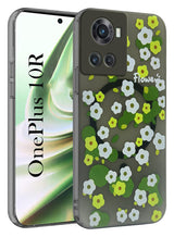 For OnePlus 10R Back Cover Case (Cute Floral Design | Flower Print for Girls | MagSafe Compatible Wireless Charging)