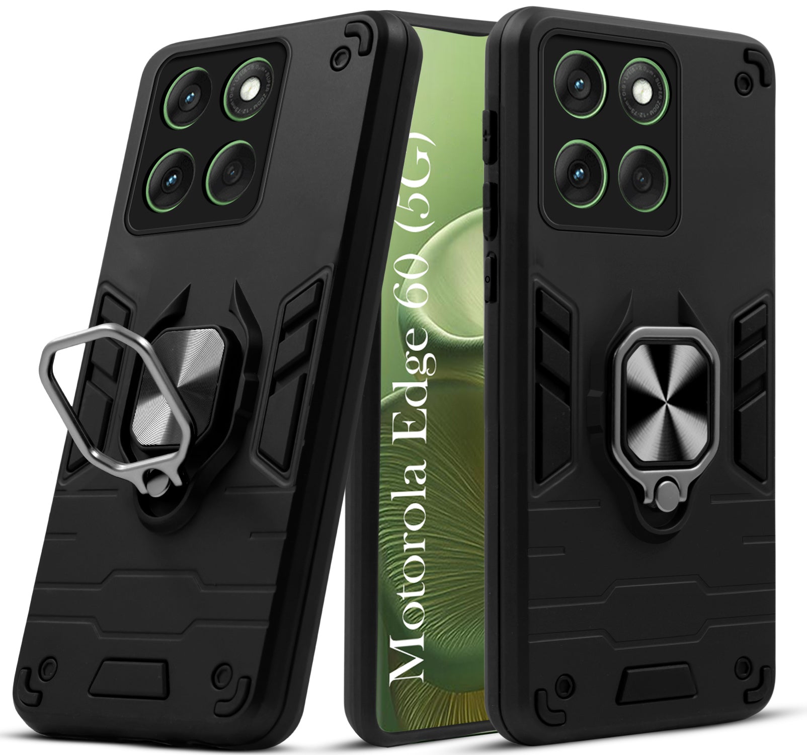 For Motorola Moto Edge 60 Back Cover Case (Shockproof Polycarbonate Dual Layer Hybrid Armor)