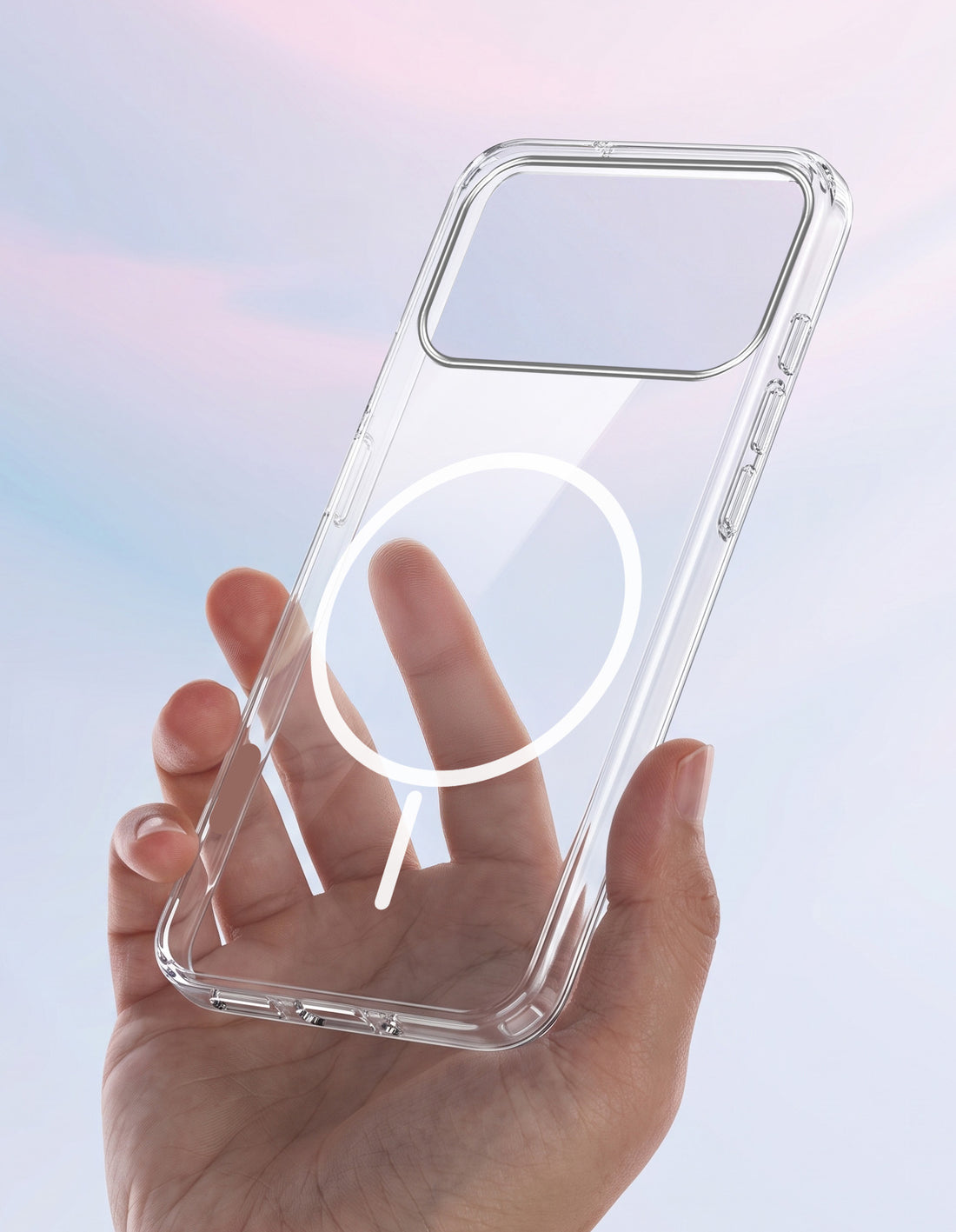 For Apple iPhone 17 Pro Back Case Cover Crystal Anti Yellow (Unbreakable PC | MagSafe Wireless Charging Support |Camera Protection Bump)