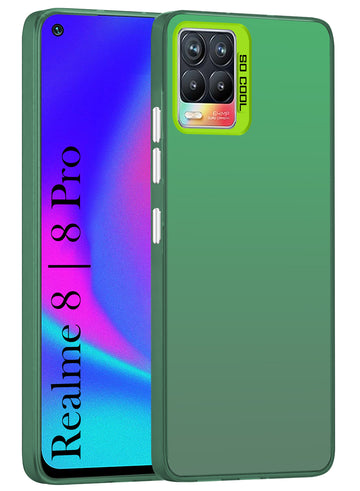 For Realme 8 | Realme 8 Pro Hard Back Cover Case (Velvet Touch | Professional Glossy Finish | Camera Protection Bump)