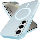 For Samsung Galaxy S24 Back Cover Case (Frosted Matte Feel | MagSafe Compatible Wireless Charging | Polycarbonate Material)