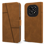 For Realme C63 5G Flip Cover Case  ( Stitched Leather with Magnetic Closure)