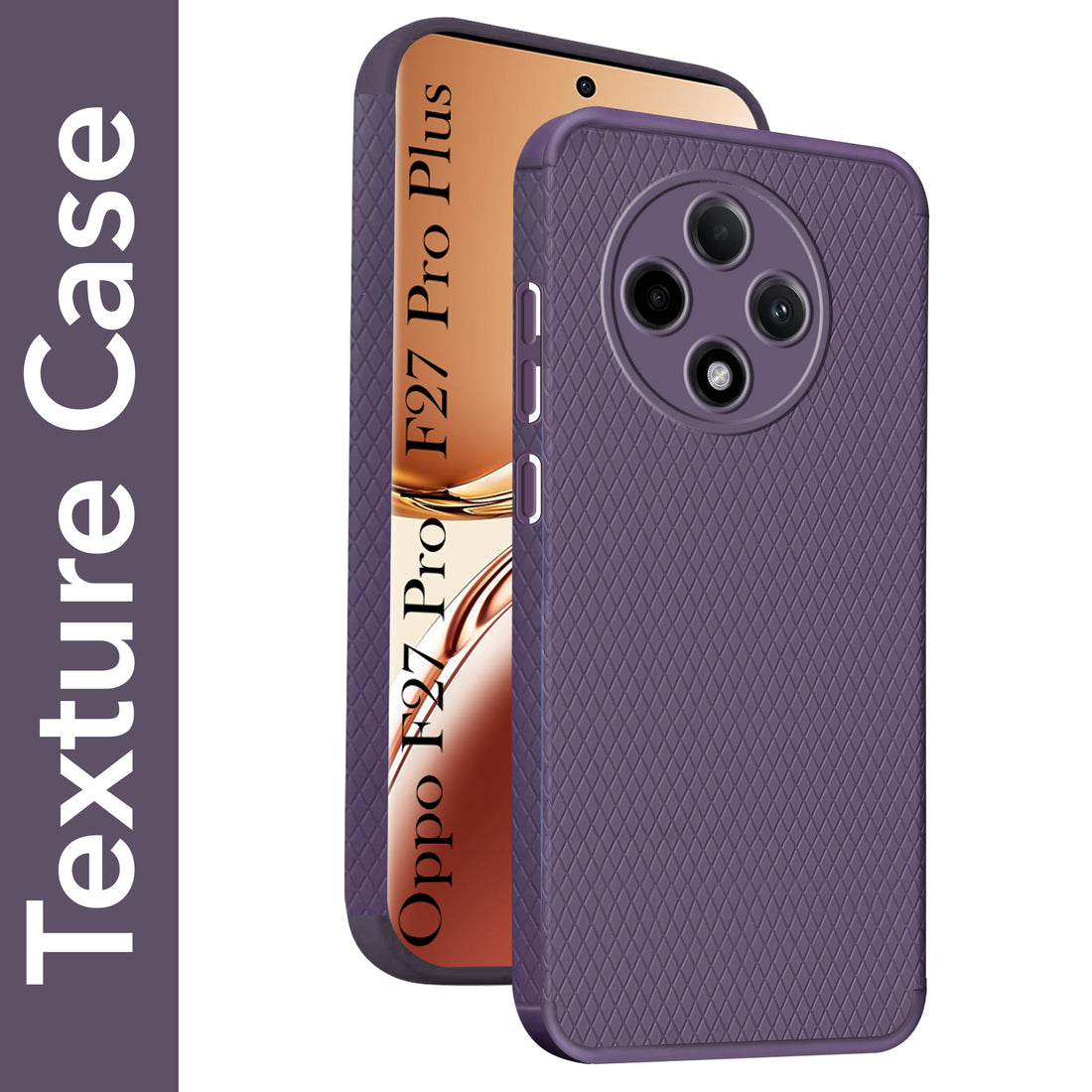 For Oppo F27 Pro | Oppo F27 Pro Plus 5G Back Cover (Liquid Silicone | Side Grip | Camera Protection)