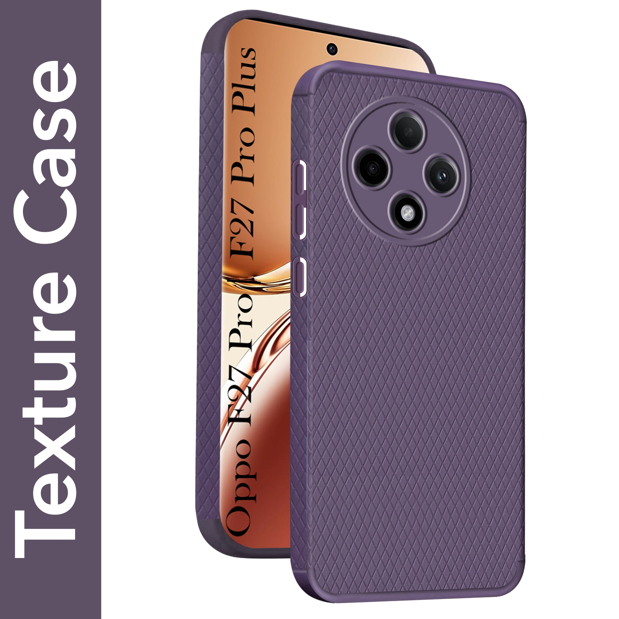 For Oppo F27 Pro | Oppo F27 Pro Plus 5G Back Cover (Liquid Silicone | Side Grip | Camera Protection)