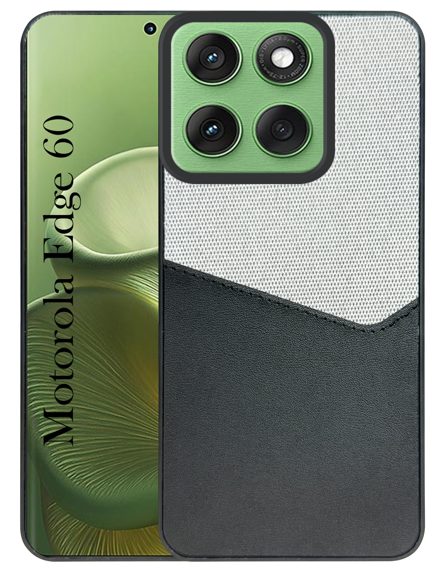 For Motorola Moto Edge 60 Back Cover Case (Dual PU Leather Stitch | Professional Minimalist | Soft and Flexible)