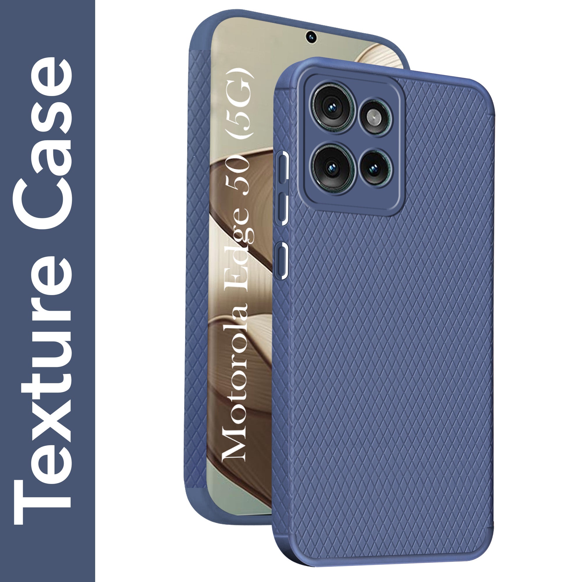 For Motorola Moto Edge 50 5G Back Cover Case (Liquid Silicone | Side Grip | Camera Protection)