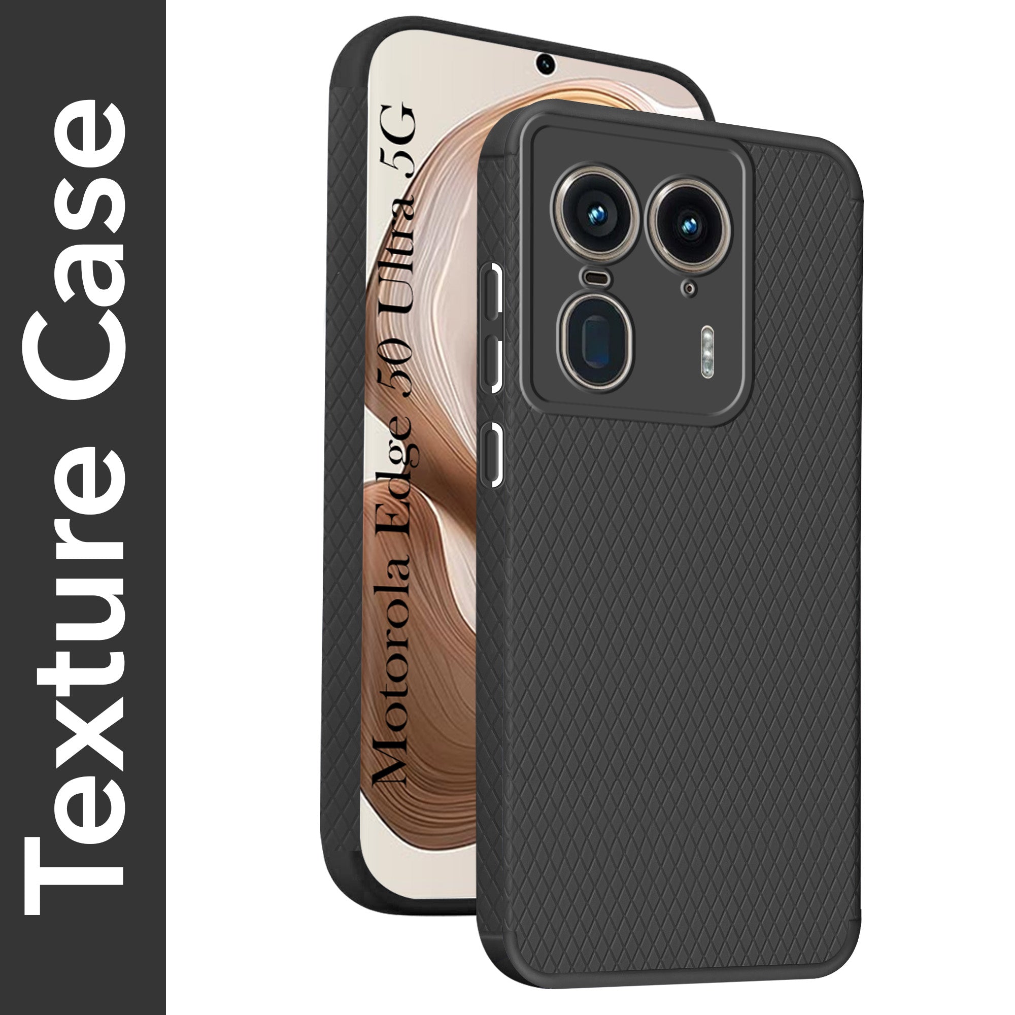 For Motorola Moto Edge 50 Ultra 5G Back Cover Case (Liquid Silicone | Side Grip | Camera Protection)