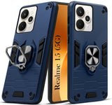 For Realme 15 Back Cover Case (Shockproof Dual Layer Polycarbonate |Ring Holder Kickstand)