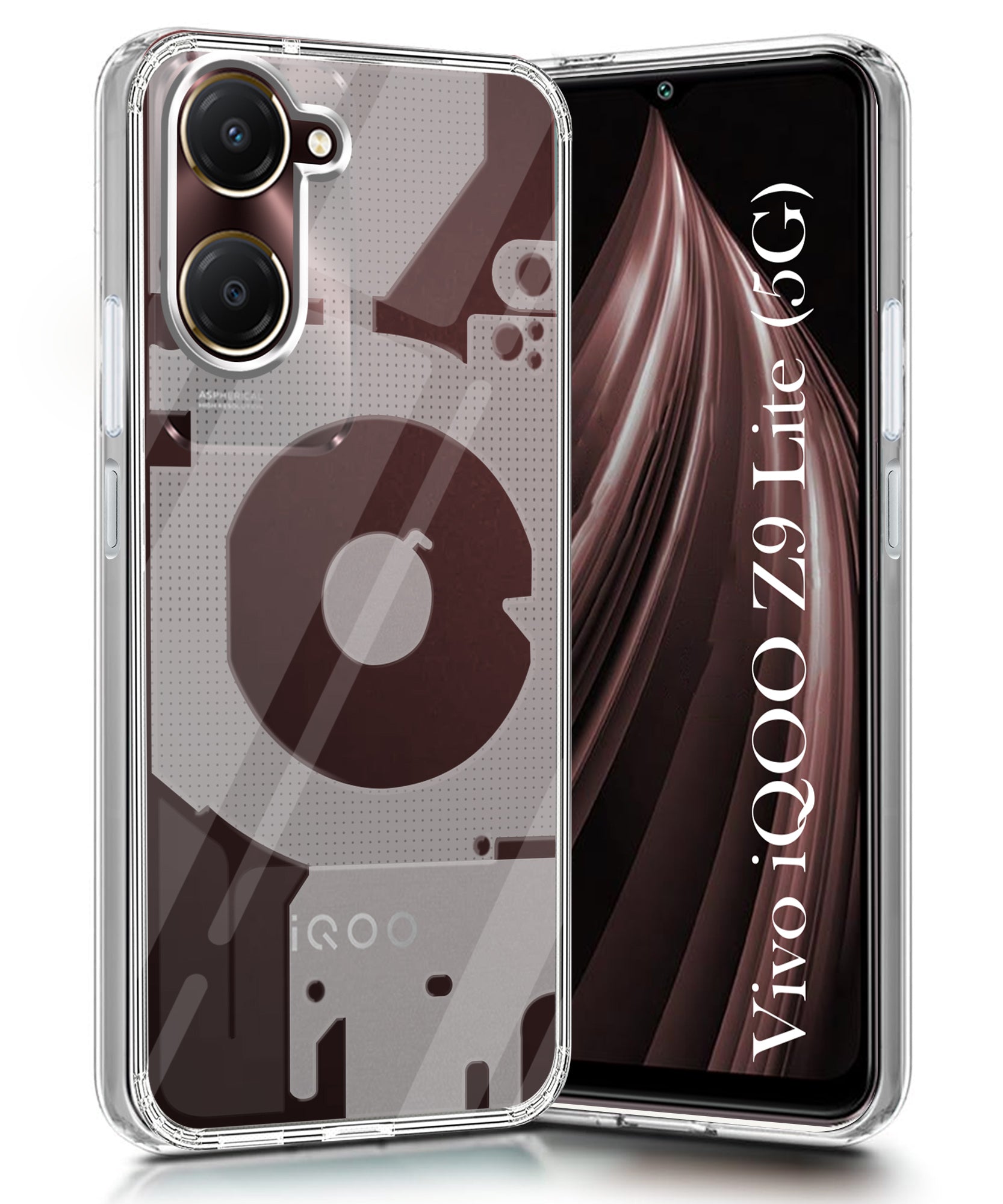 For Vivo iQOO Z9 Lite 5G Back Cover (Silicone Matte Shockproof Case with Camera Protection | Soft and Flexible | Transparent)