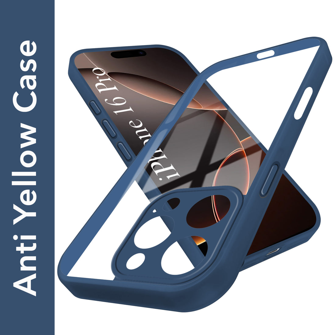 For Apple iPhone 16 Pro Ultra-Hybrid Back Cover Case(Lifetime Anti Yellow | Anti Scratch | Crystal Clear Shockproof)