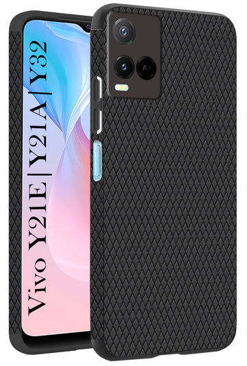 For Vivo Y21e | Vivo Y21A | Vivo Y32 Back Cover Case (Liquid Silicone | Side Grip | Camera Protection)