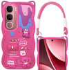 For Vivo Y31 5G Back Case Cover Strap (3D embossed Figures | Strap Holder | 360* Soft Cushion with Camera Bump)