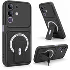 For Realme C83 5G Back Case Cover Metallic (Hybrid Armor Kickstand | MagSafe Compatible | Camera Protection Shockproof)