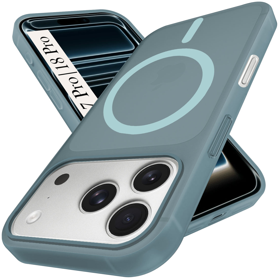 For iPhone 17 Pro | iPhone 18 Pro Back Cover Case (Frosted Matte Feel | MagSafe Compatible Wireless Charging)