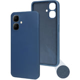 For Infinix Smart 10 4G Back Cover Case (Matte Finish Silicone with Inside Fiber cloth |Black)