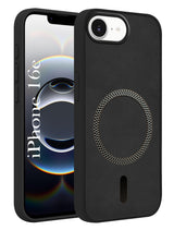 For Apple iPhone 16e Back Cover Case Leather Finish (MagSafe Compatible Wireless Charging | Soft Touch | Camera Bump Protection)