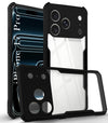 For Apple iPhone 17 Pro Back Cover Case (Shockproof with Polycarbonate Clear Panel | Professional Black)
