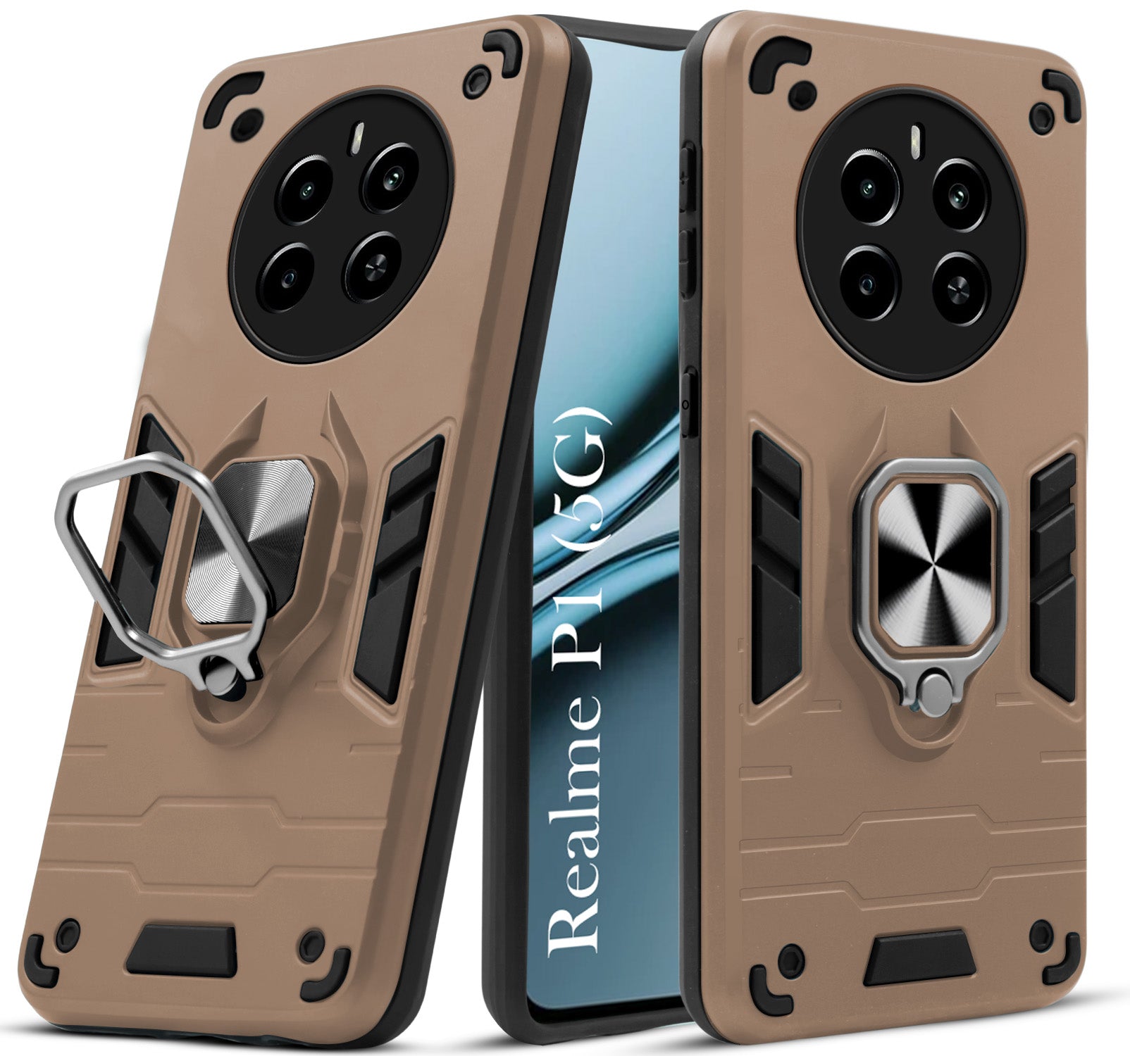 For Realme P1 5G Back Cover Case (Shockproof Polycarbonate Dual Layer Hybrid Armor)